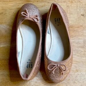 Gap Kids, Little Girl 13, rose gold ballet flats